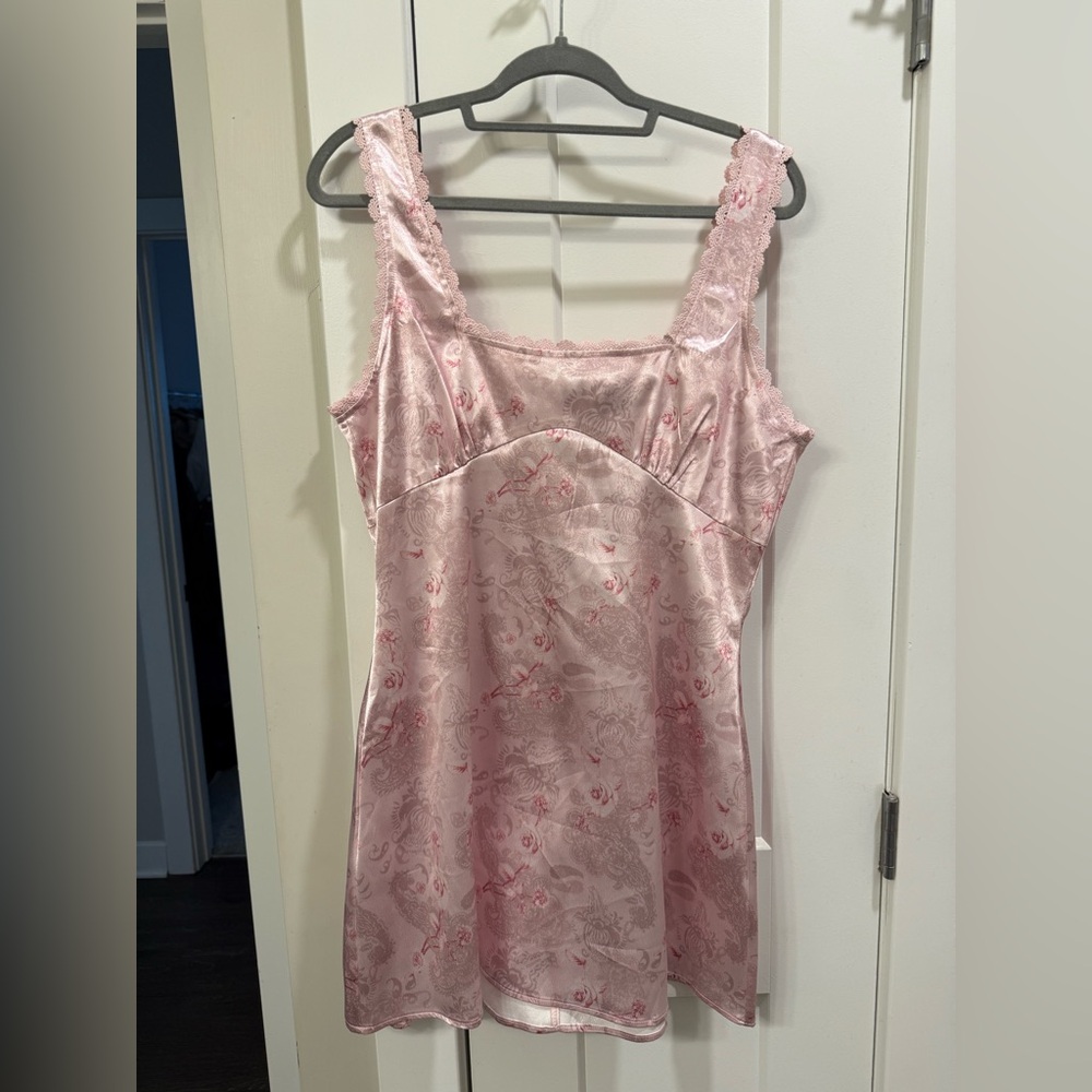 Princess Polly Pink Lace Trim Dress - Picture 3 of 7